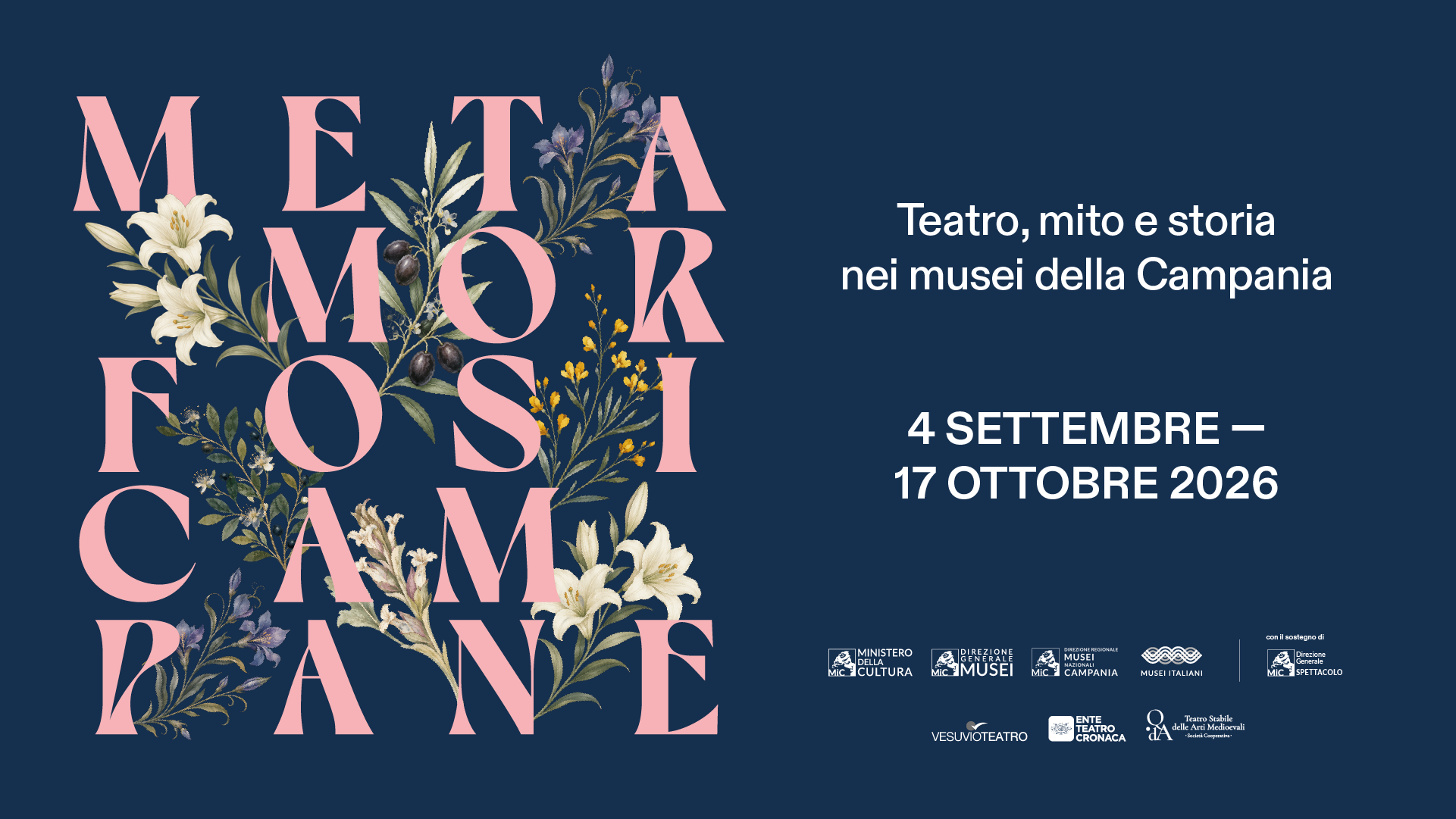METAMORFOSI CAMPANE. Teatro, mito e storia nei musei della Campania